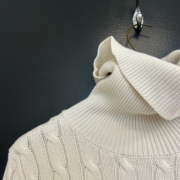Polo Sport Ralph Lauren M GUC cable knit/ fisherman knit turtle neck dress - Picture 3 of 15